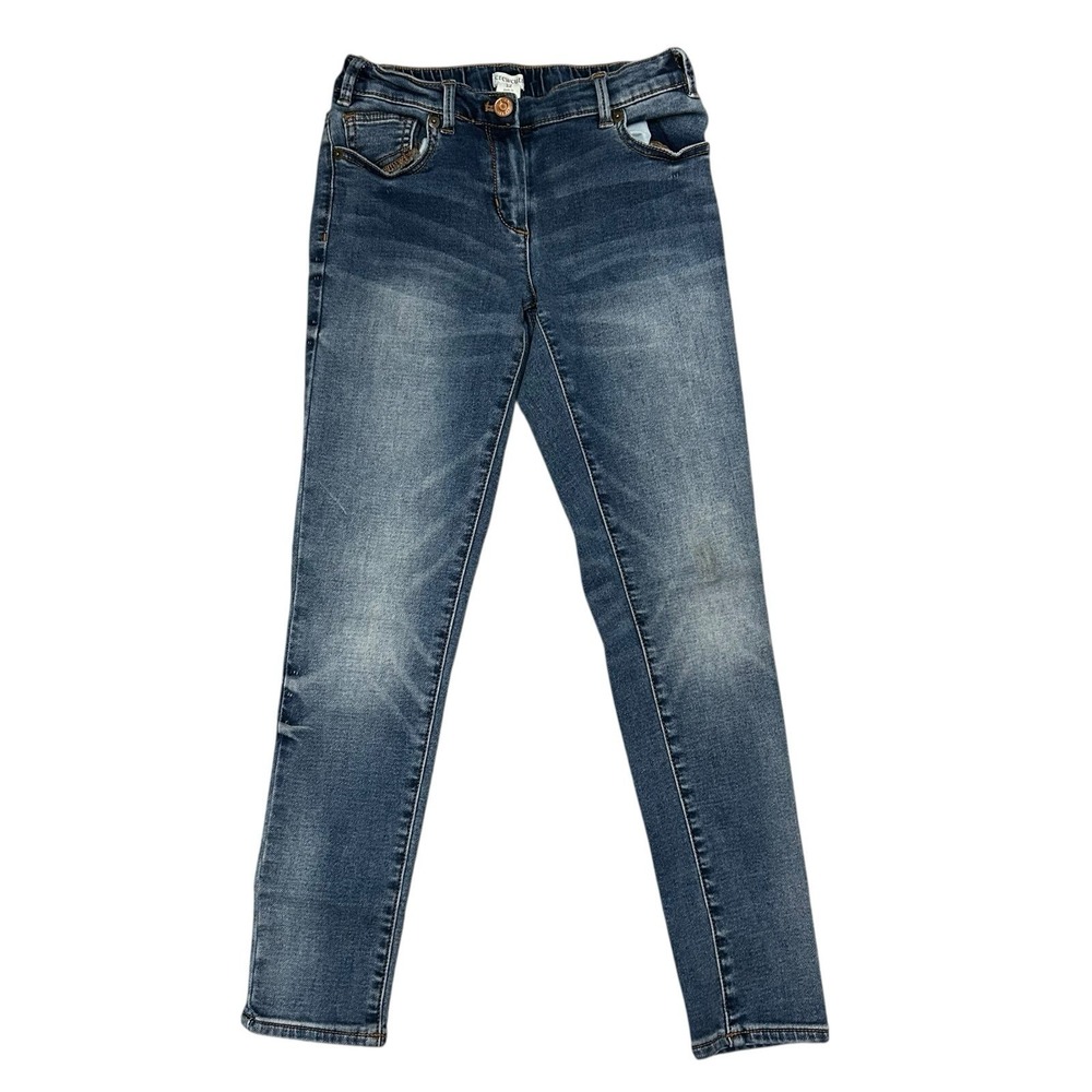 Crewcuts Girls Jeans Size 12 Anywhere Stretch Waist Blue Denim 25" Inseam‎
